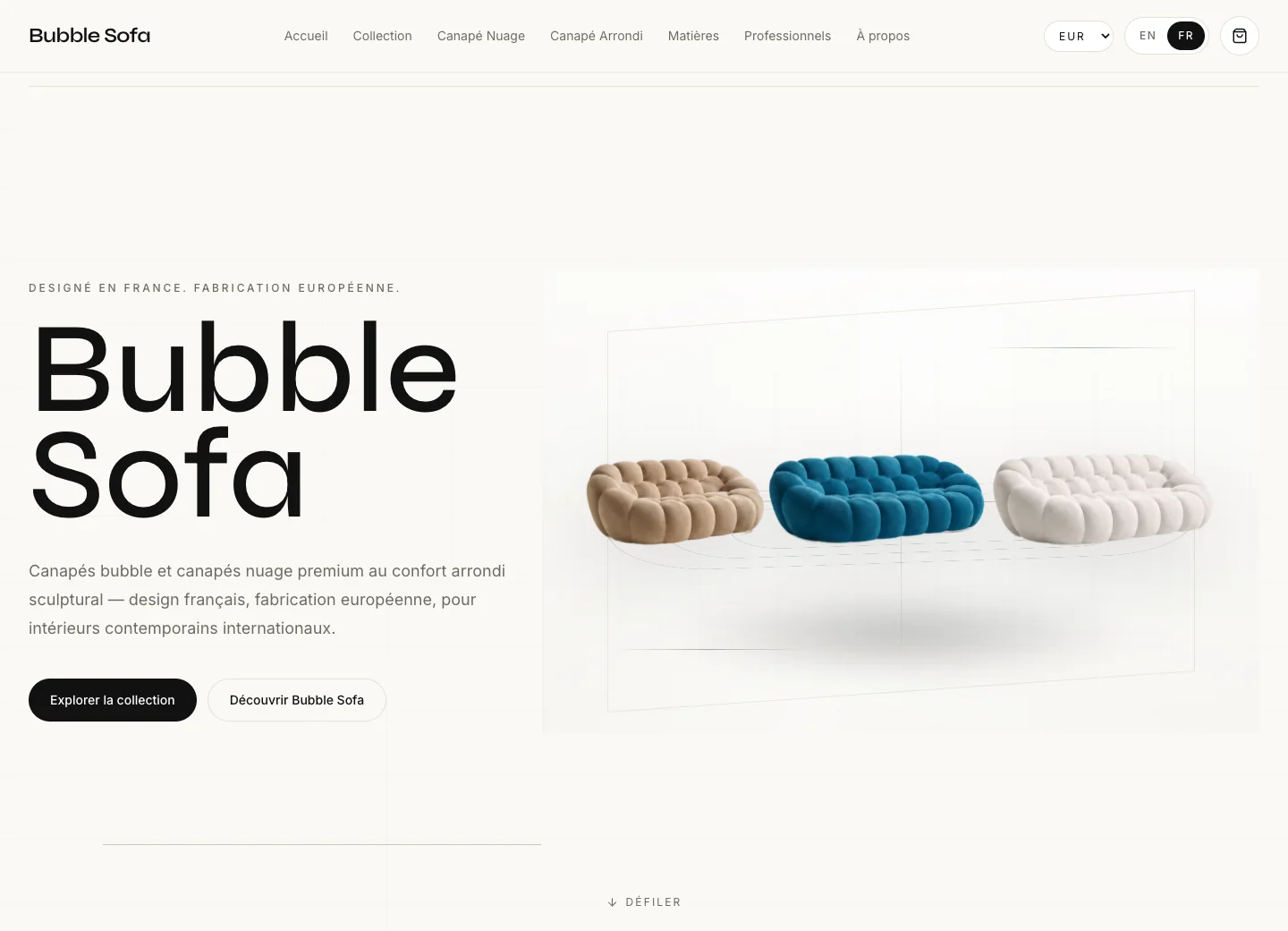Exemple de site issu du portfolio Agence Digi