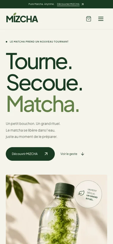 Aperçu desktop et mobile du site Mizcha conçu par Agence Digi